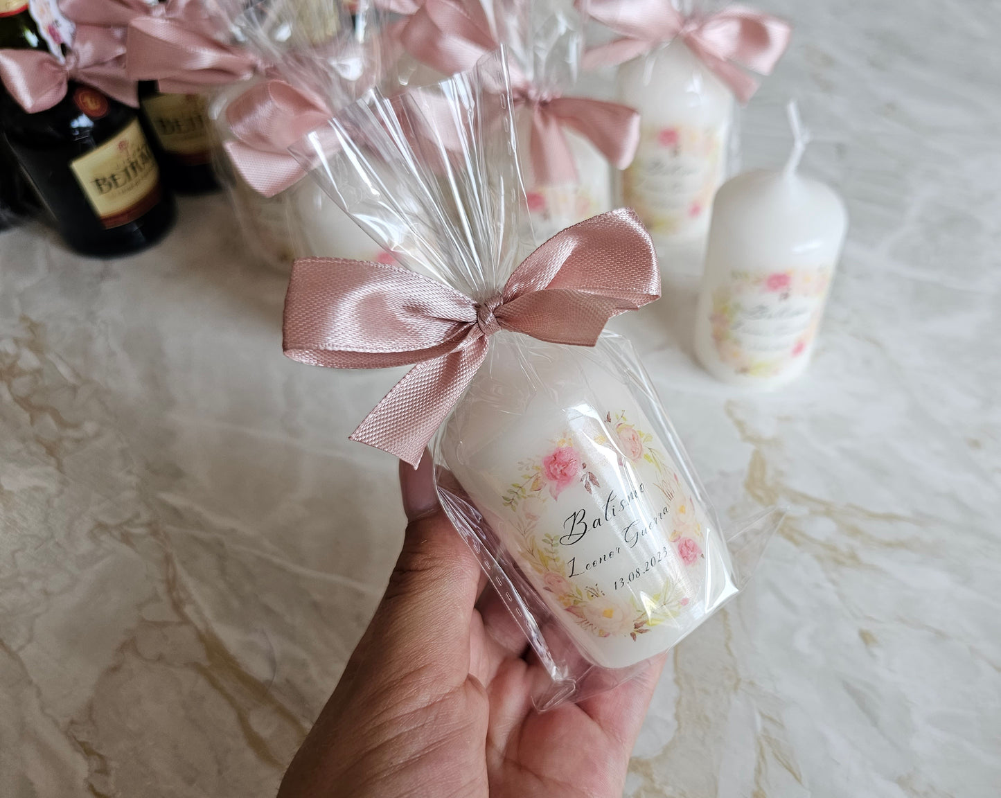 Vela personalizada "Floral"