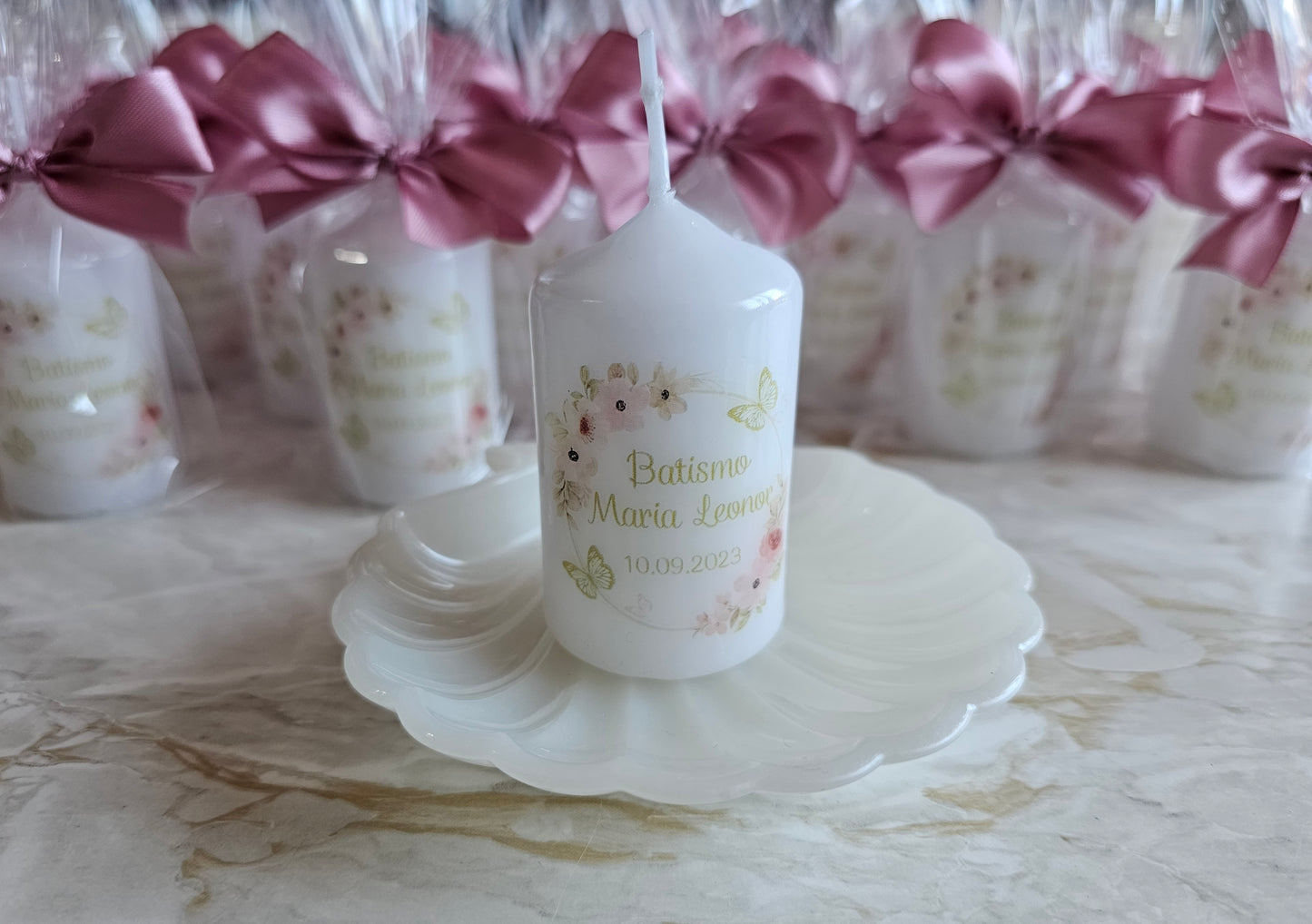 Vela personalizada "Maria Leonor"
