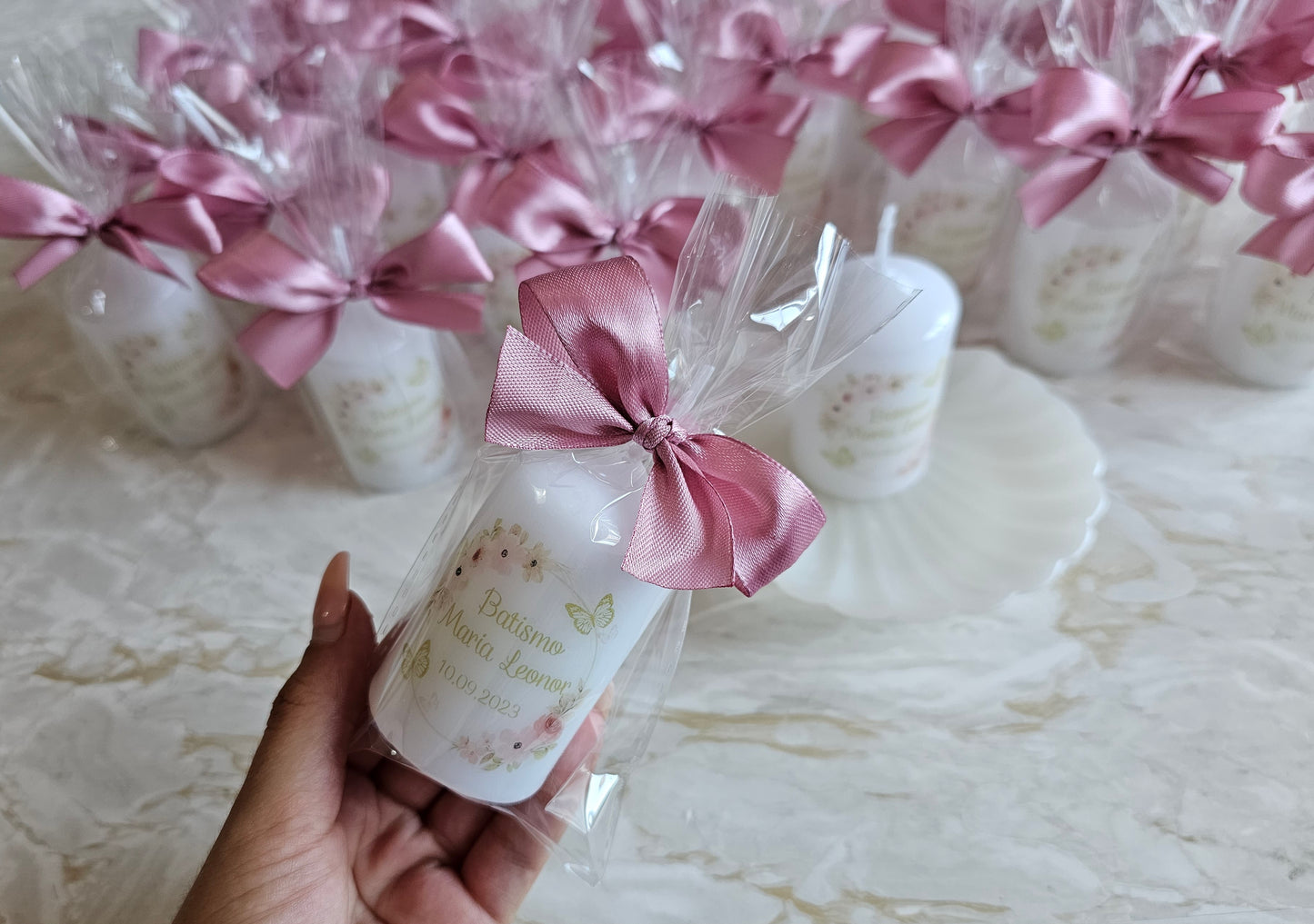 Vela personalizada "Maria Leonor"