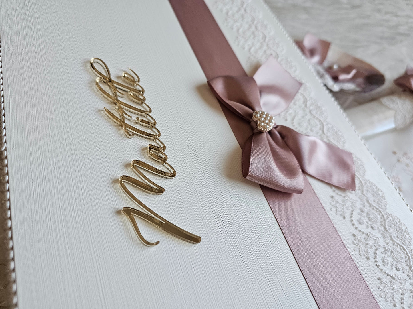Conjunto de Batismo "Matilde" acrílico