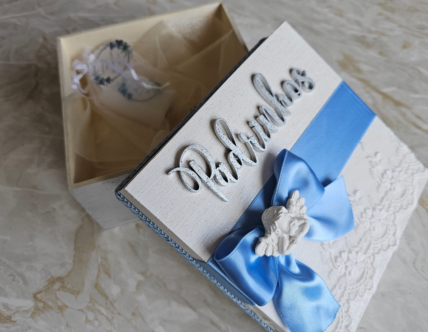 Caixa especial Padrinhos "Anjo"