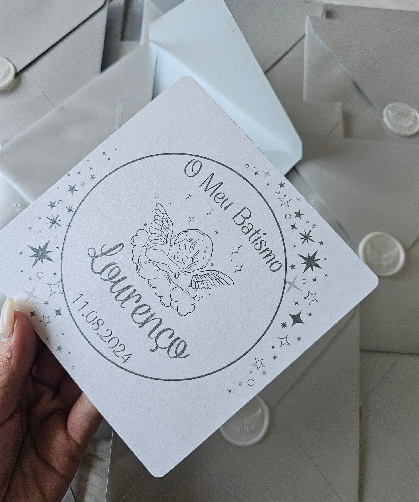 Convite "Lourenço" Anjo