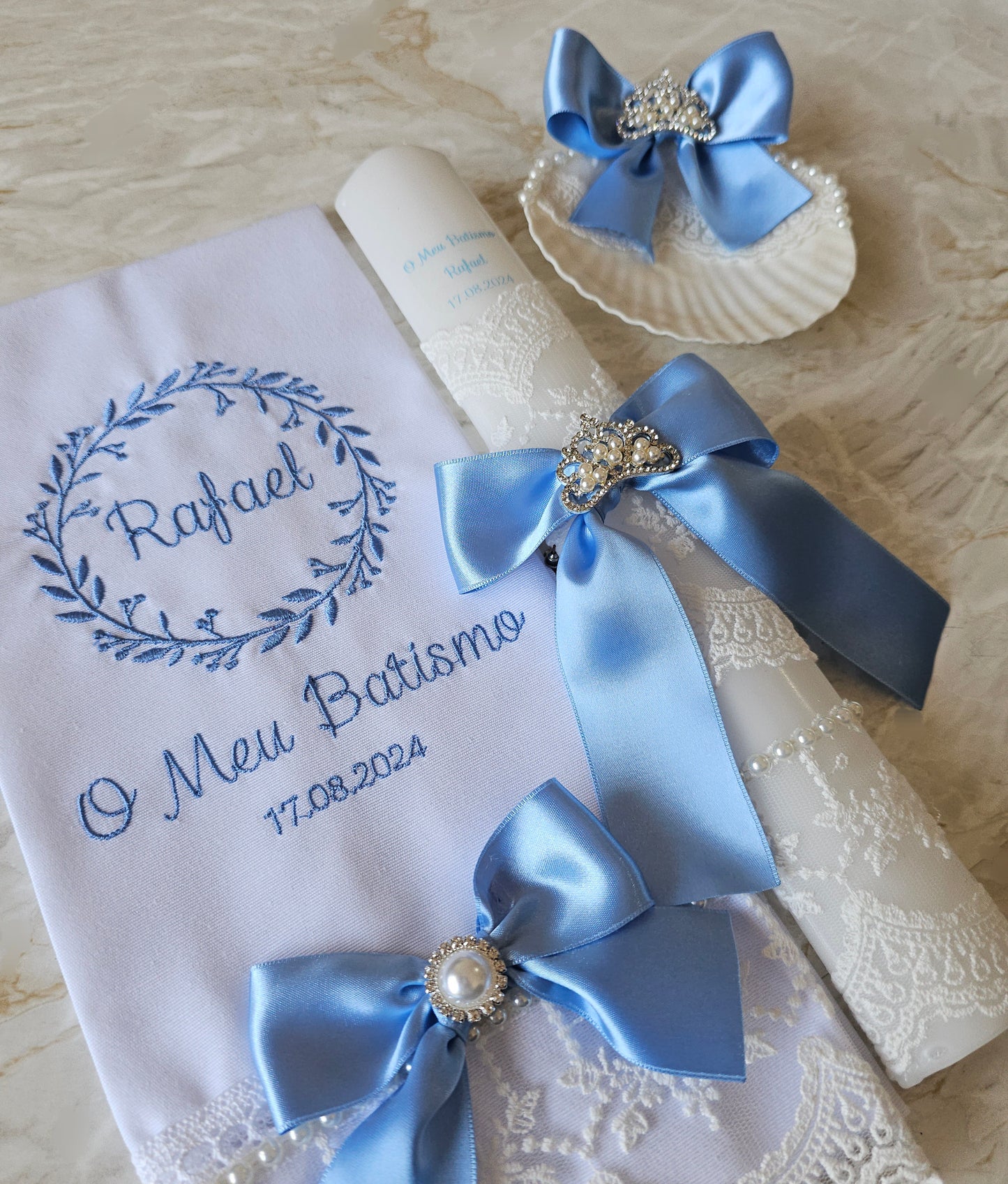 Conjunto de Batismo " Rafael"
