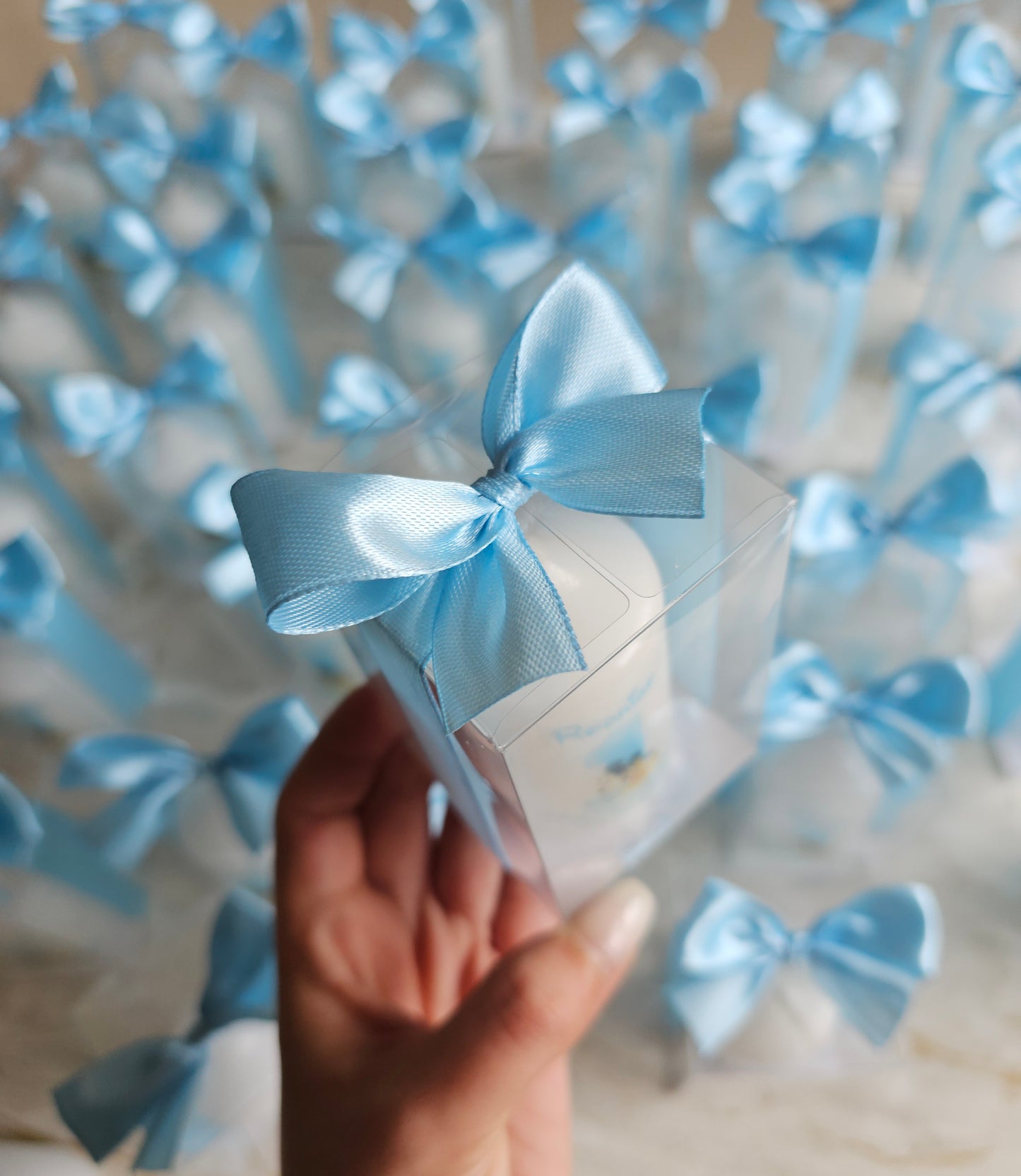 Vela personalizada em caixa
