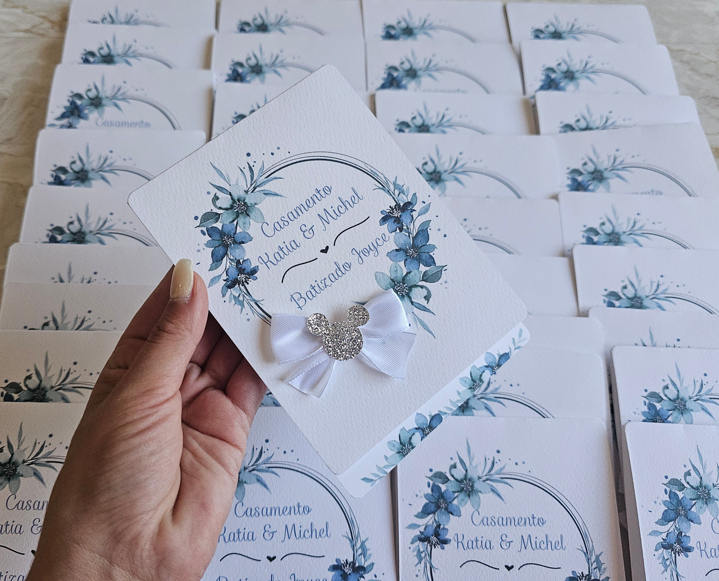 Convite Casamento e Batizado Mickey