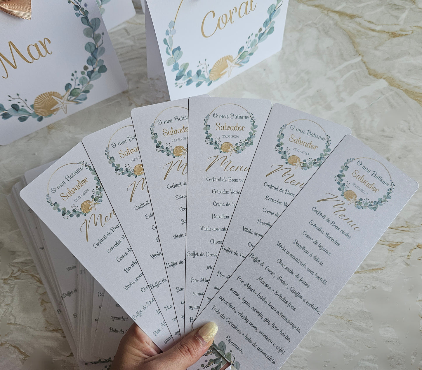 Menus personalizados Mar