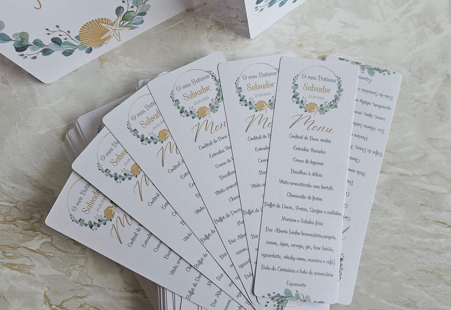 Menus personalizados Mar