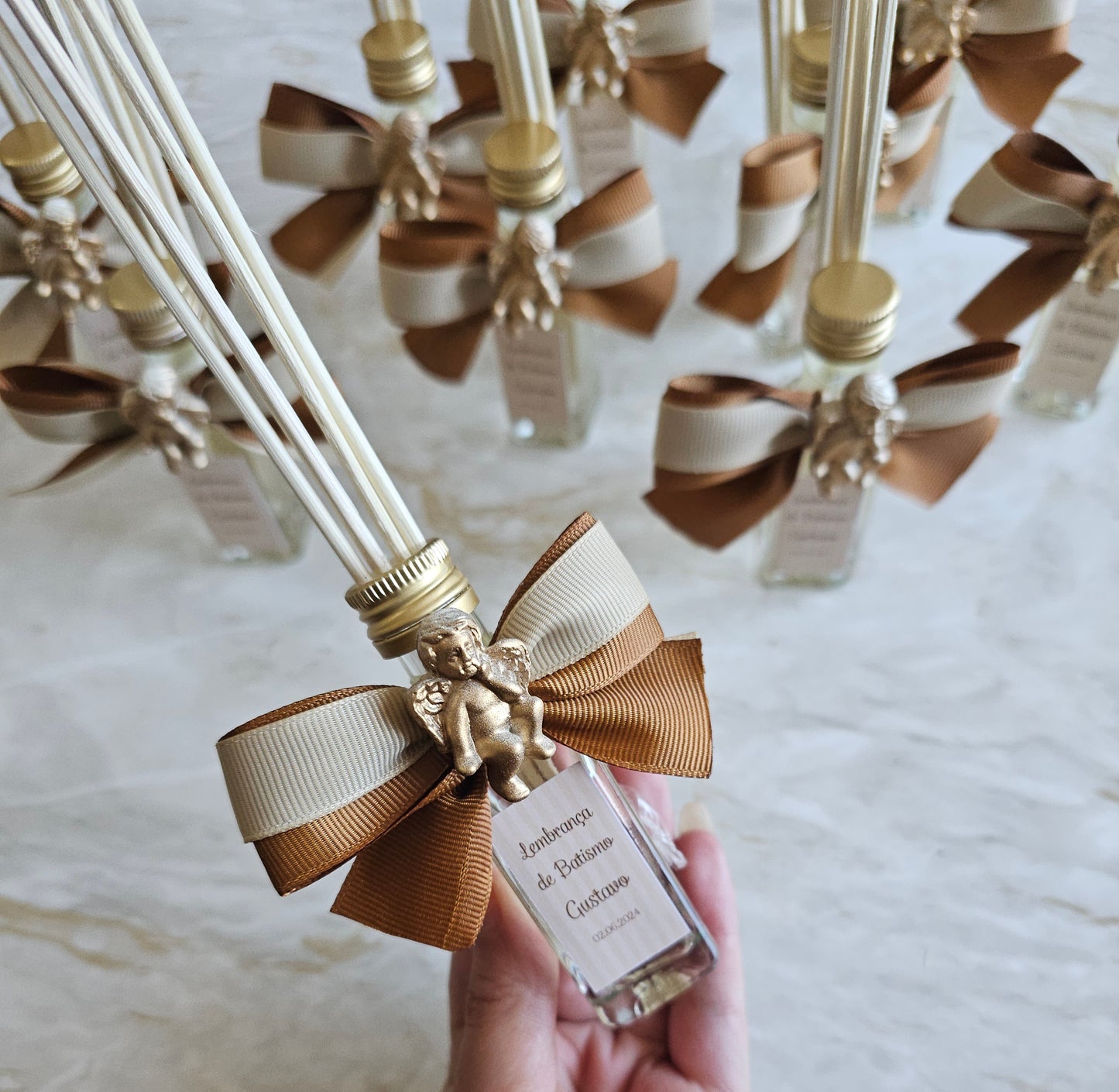 Mikado personalizado creme