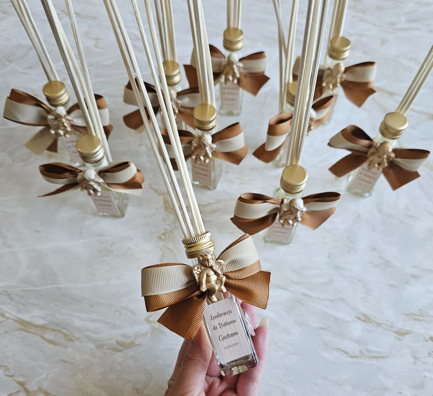Mikado personalizado creme