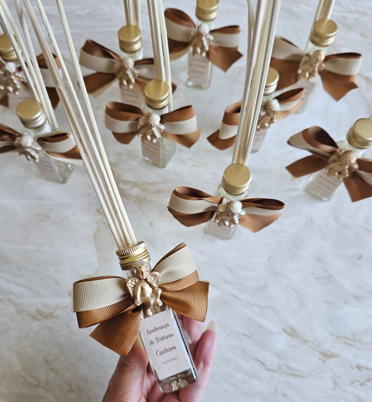Mikado personalizado creme
