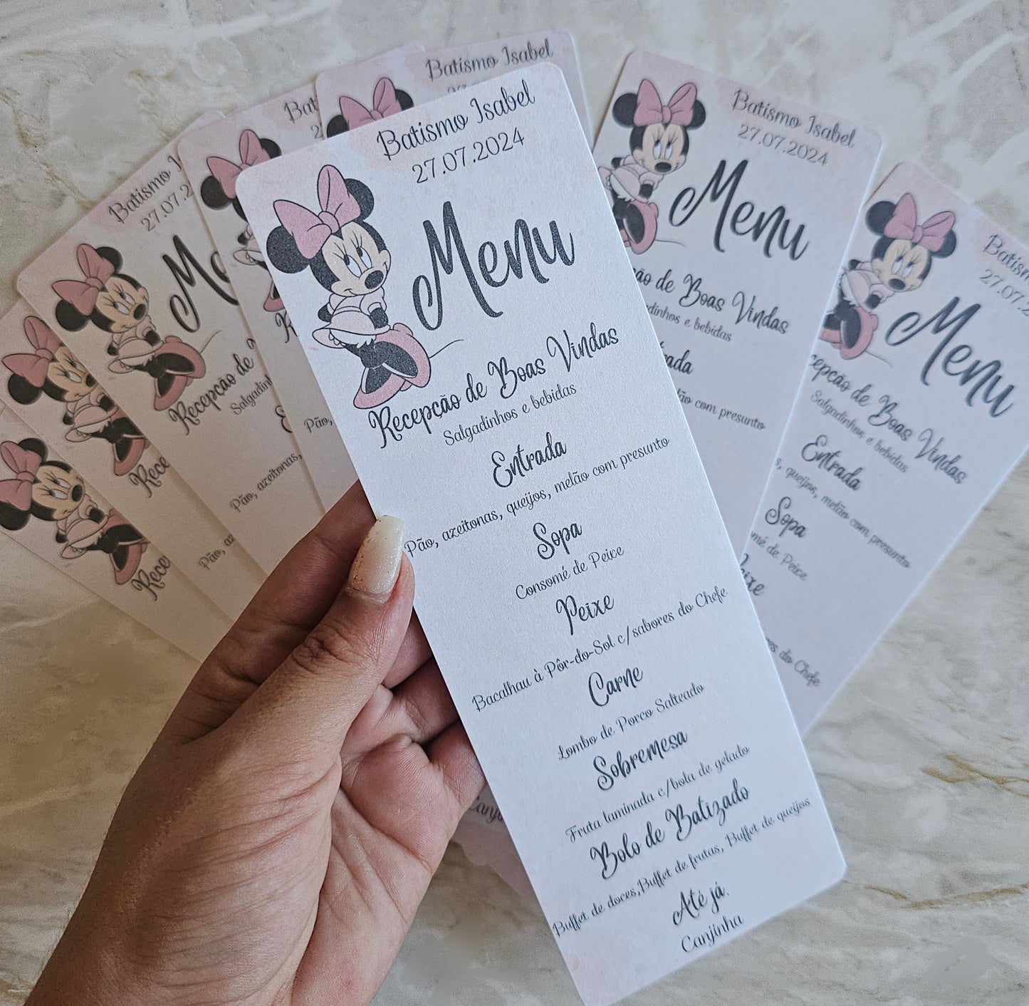 Menu personalizado Minnie