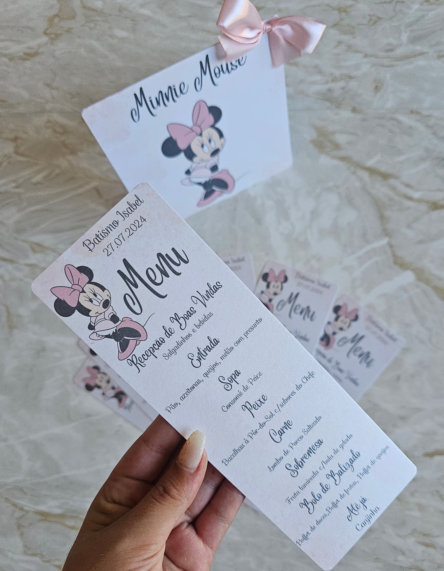 Menu personalizado Minnie