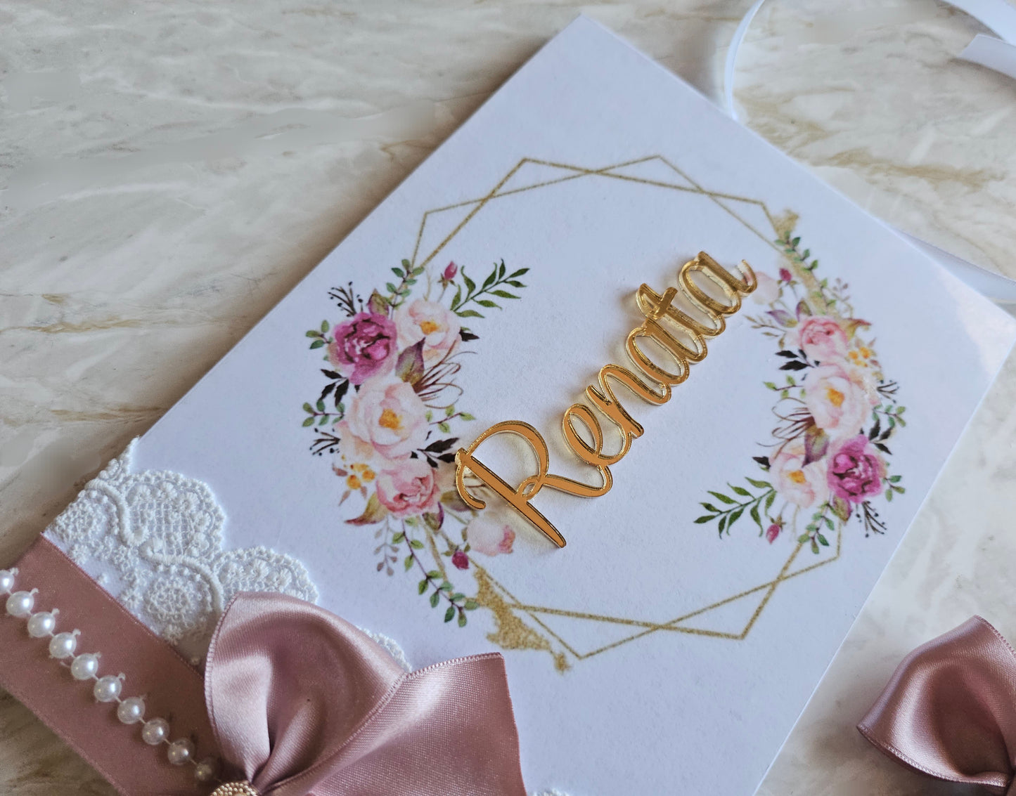 Livro de Honra A5 + Caneta "Renata"