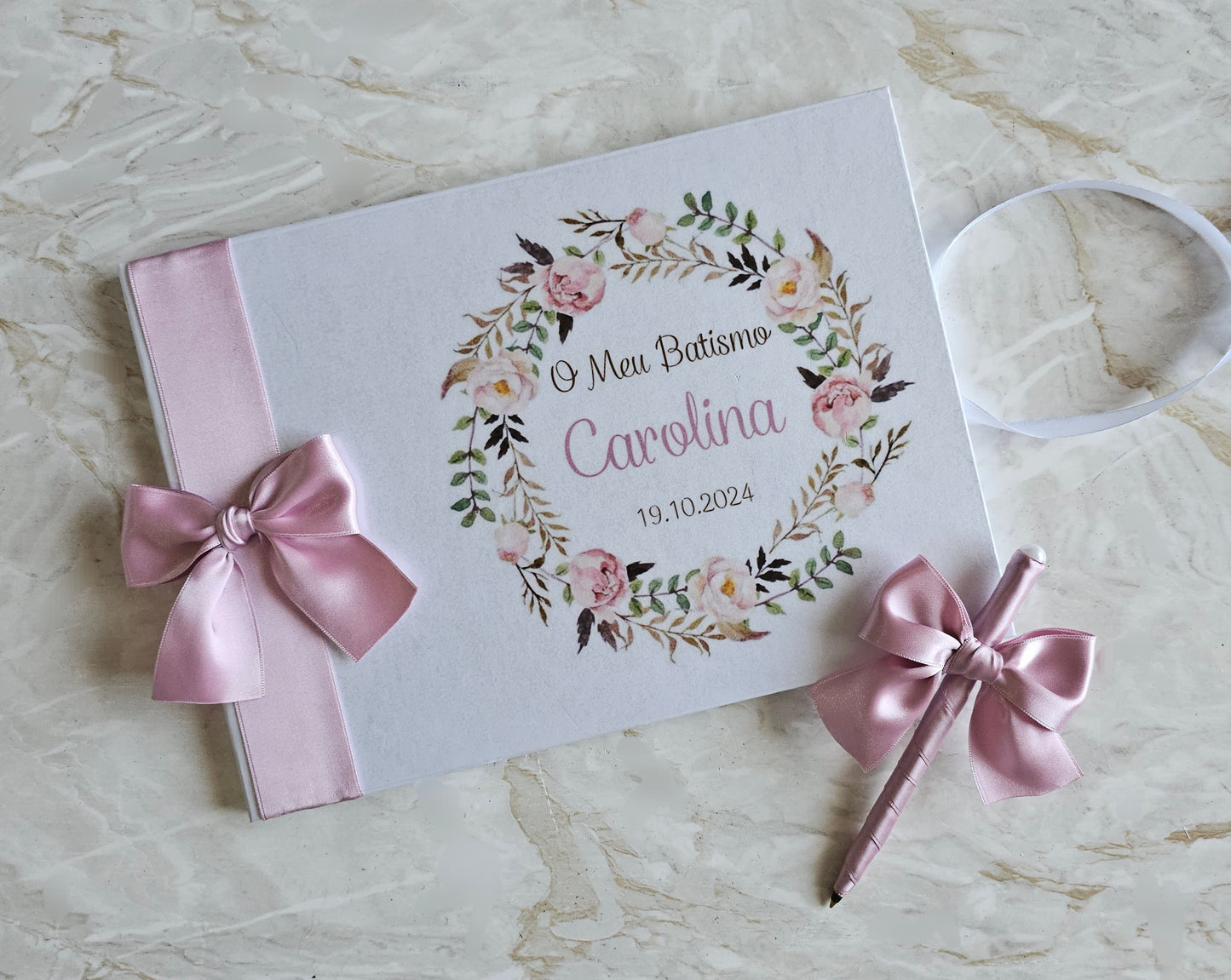 Livro de Honra A4 + Caneta "Carolina"