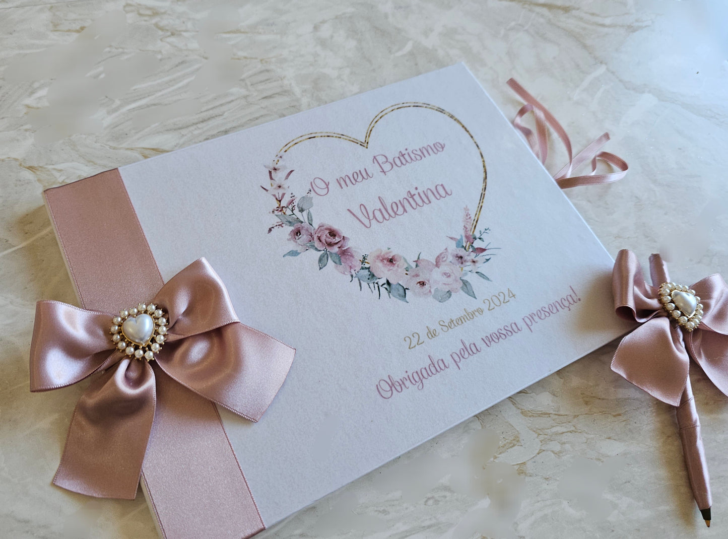 Livro de Honra A4 + Caneta "Valentina"