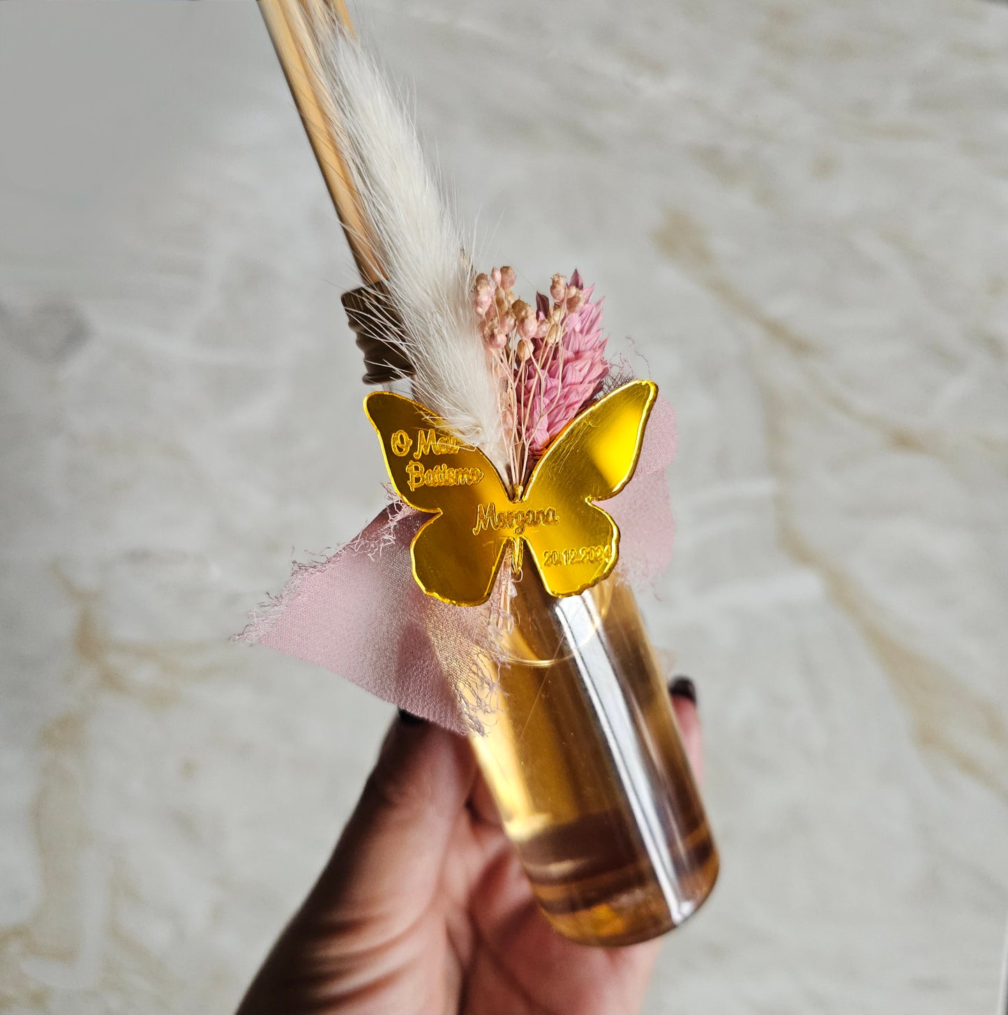 Mikado personalizado " Borboleta de Ouro"