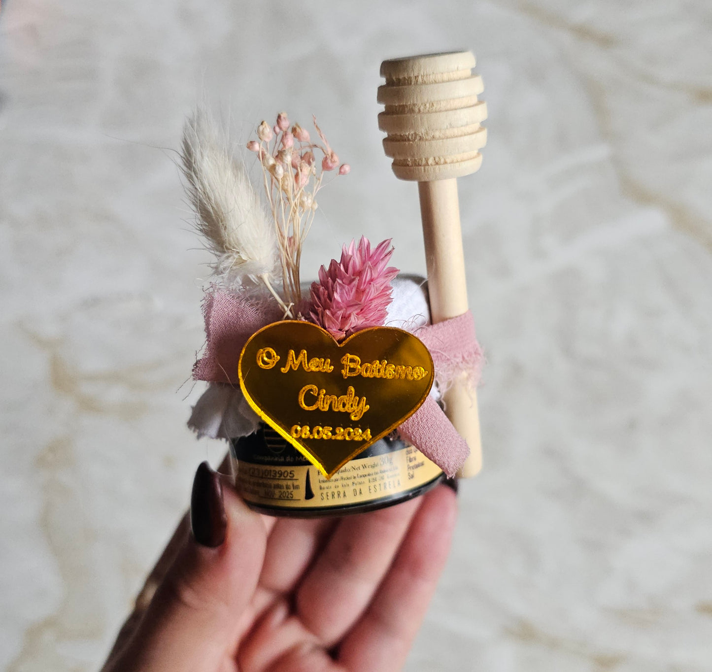 Pote de mel 30g "Coração de Ouro"