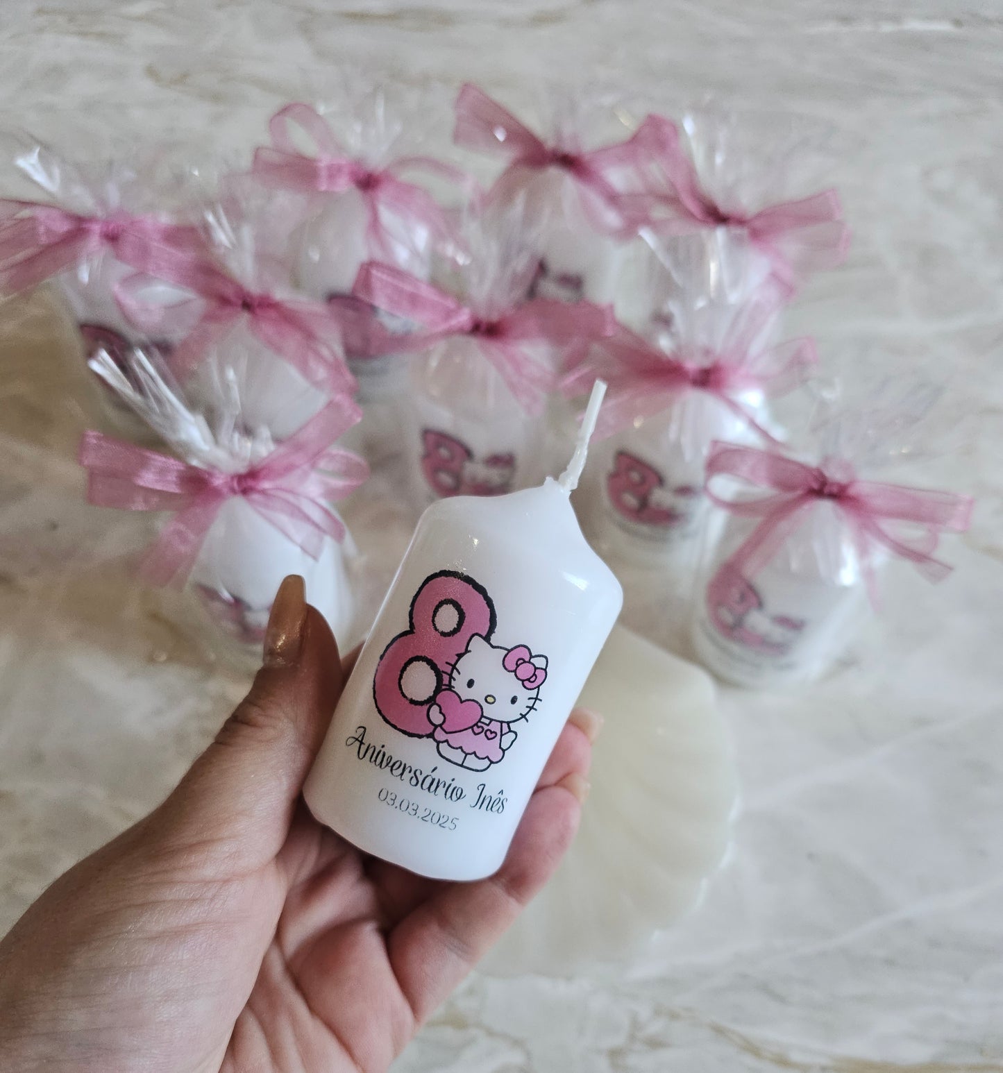 Velas personalizadas tema Kitty