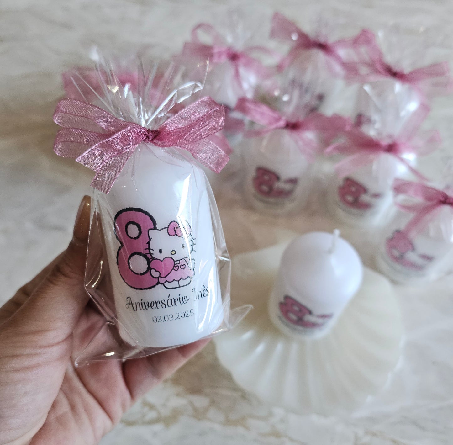 Velas personalizadas tema Kitty