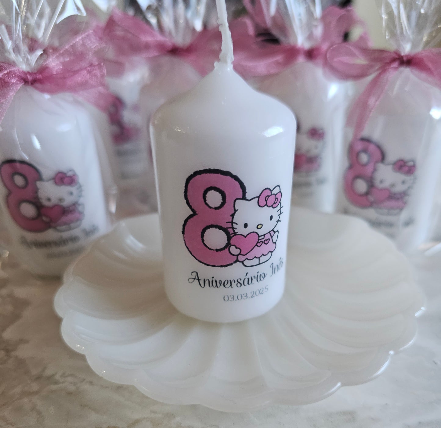 Velas personalizadas tema Kitty