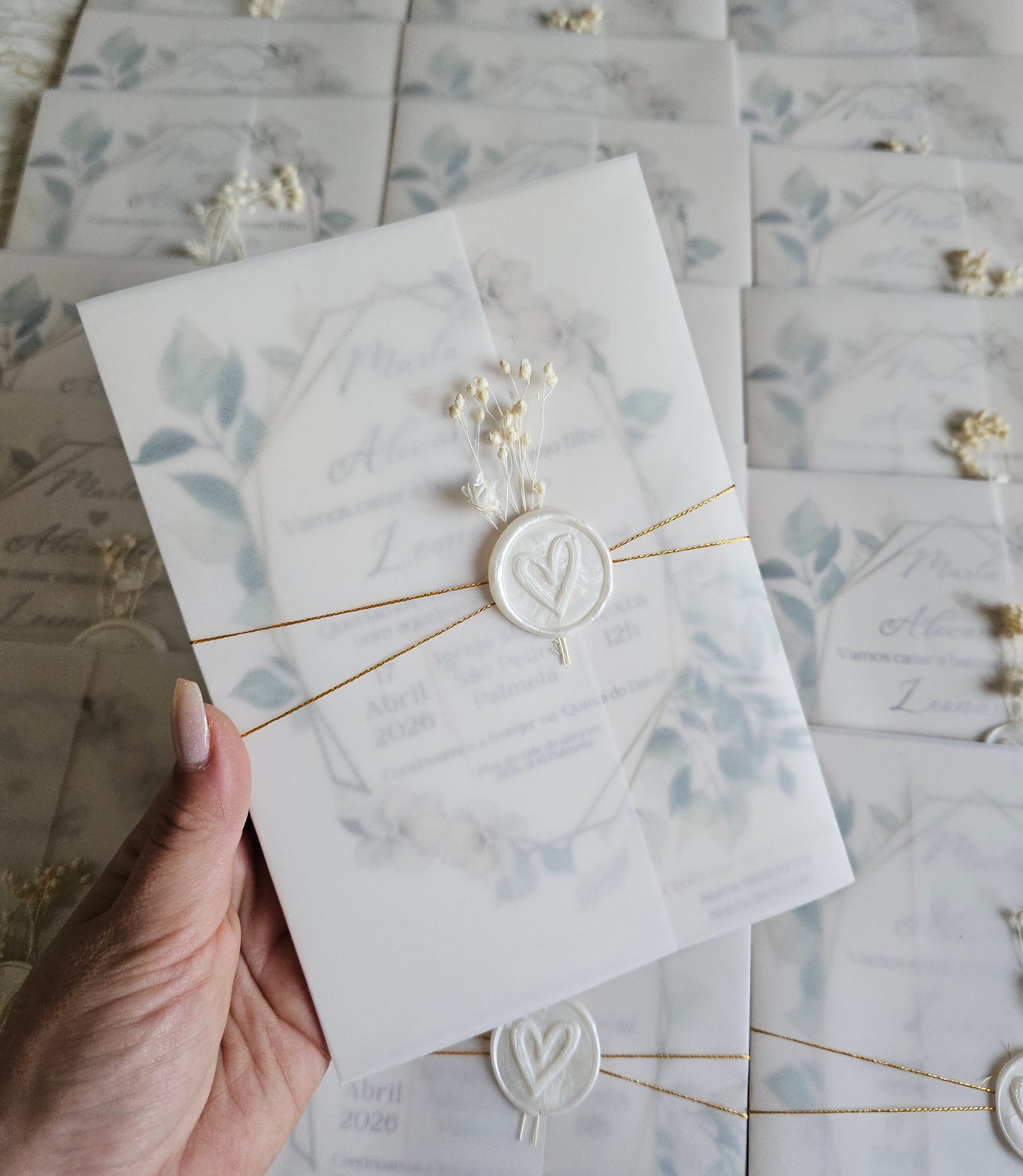 Convite Casamento & Batismo "Nature"