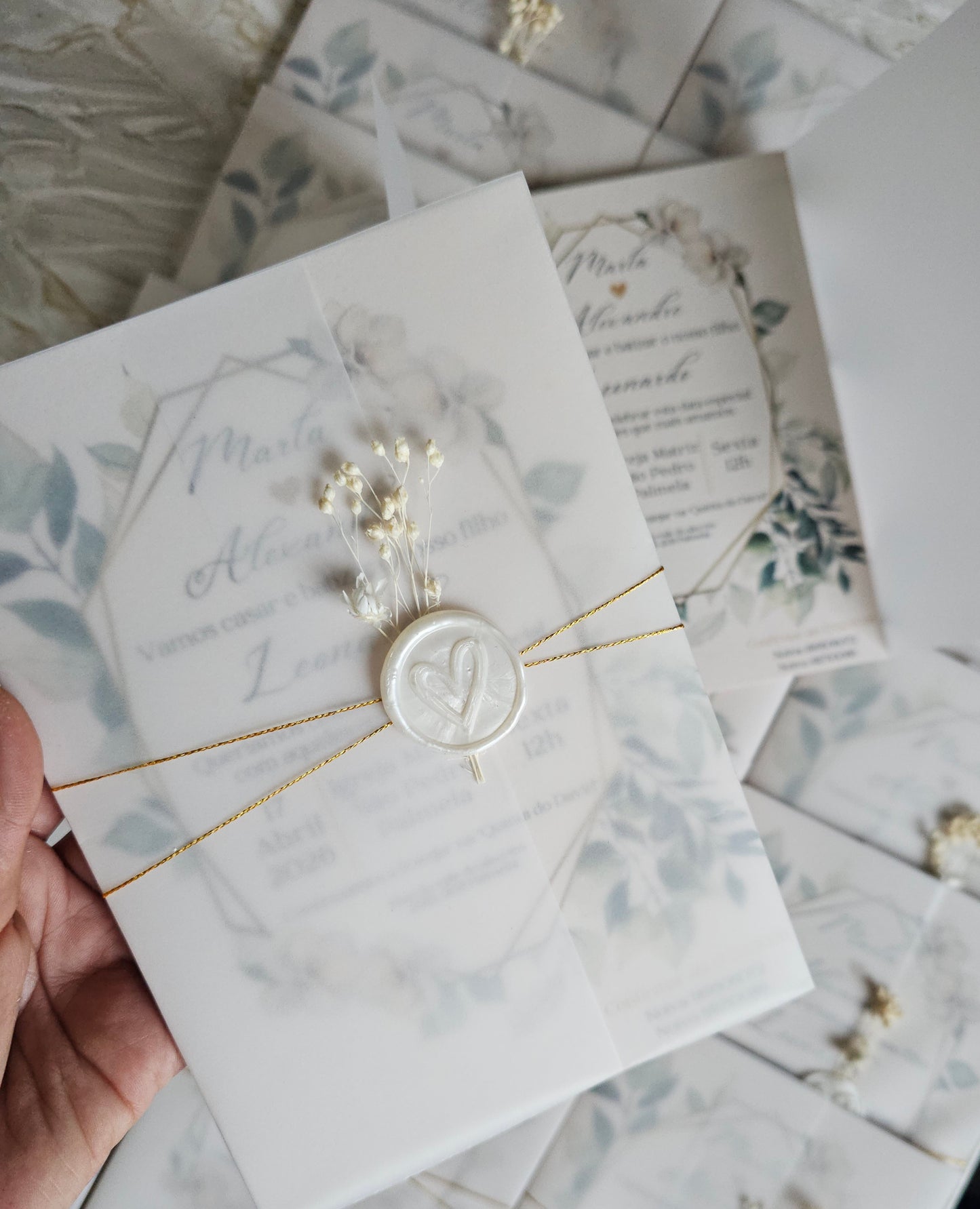 Convite Casamento & Batismo "Nature"