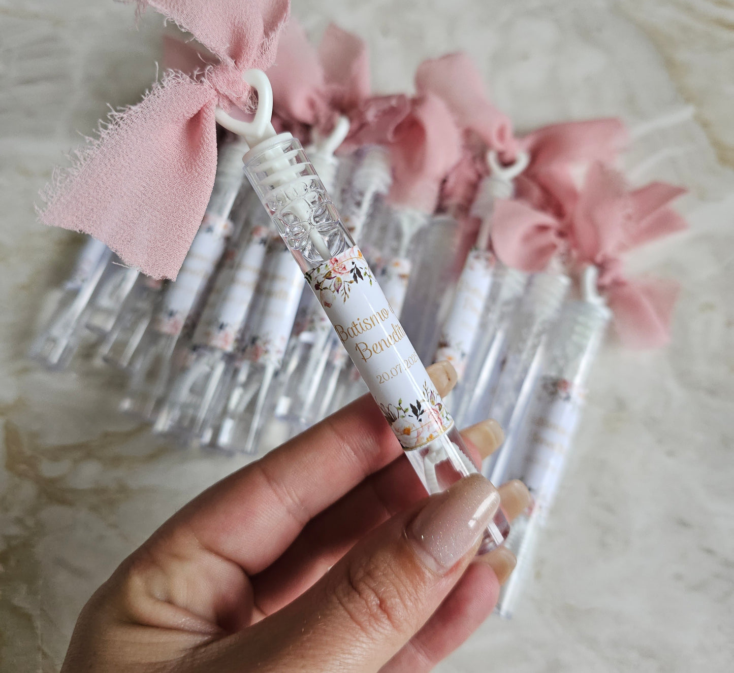 Mini Bolinhas de sabão personalizadas