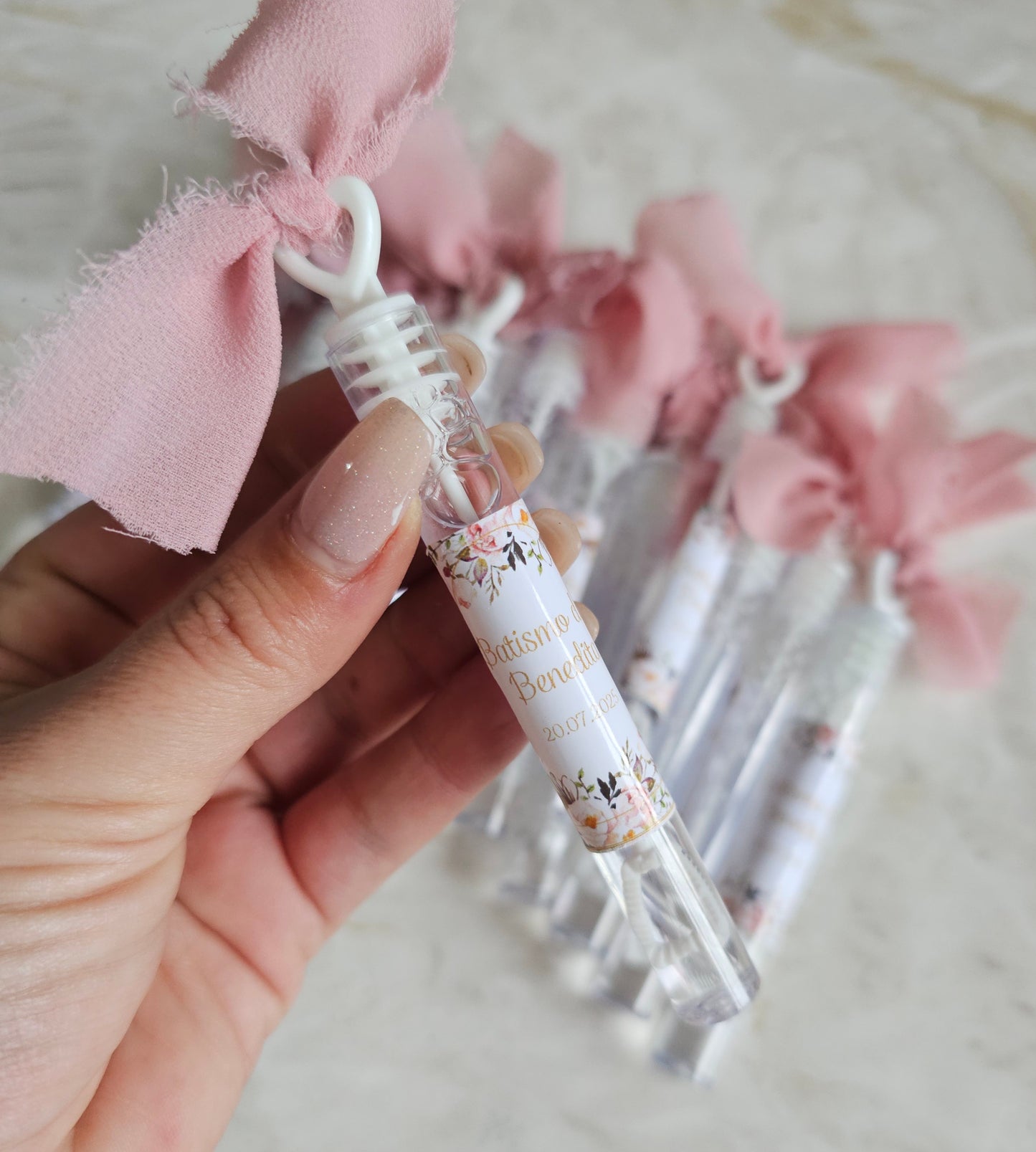 Mini Bolinhas de sabão personalizadas