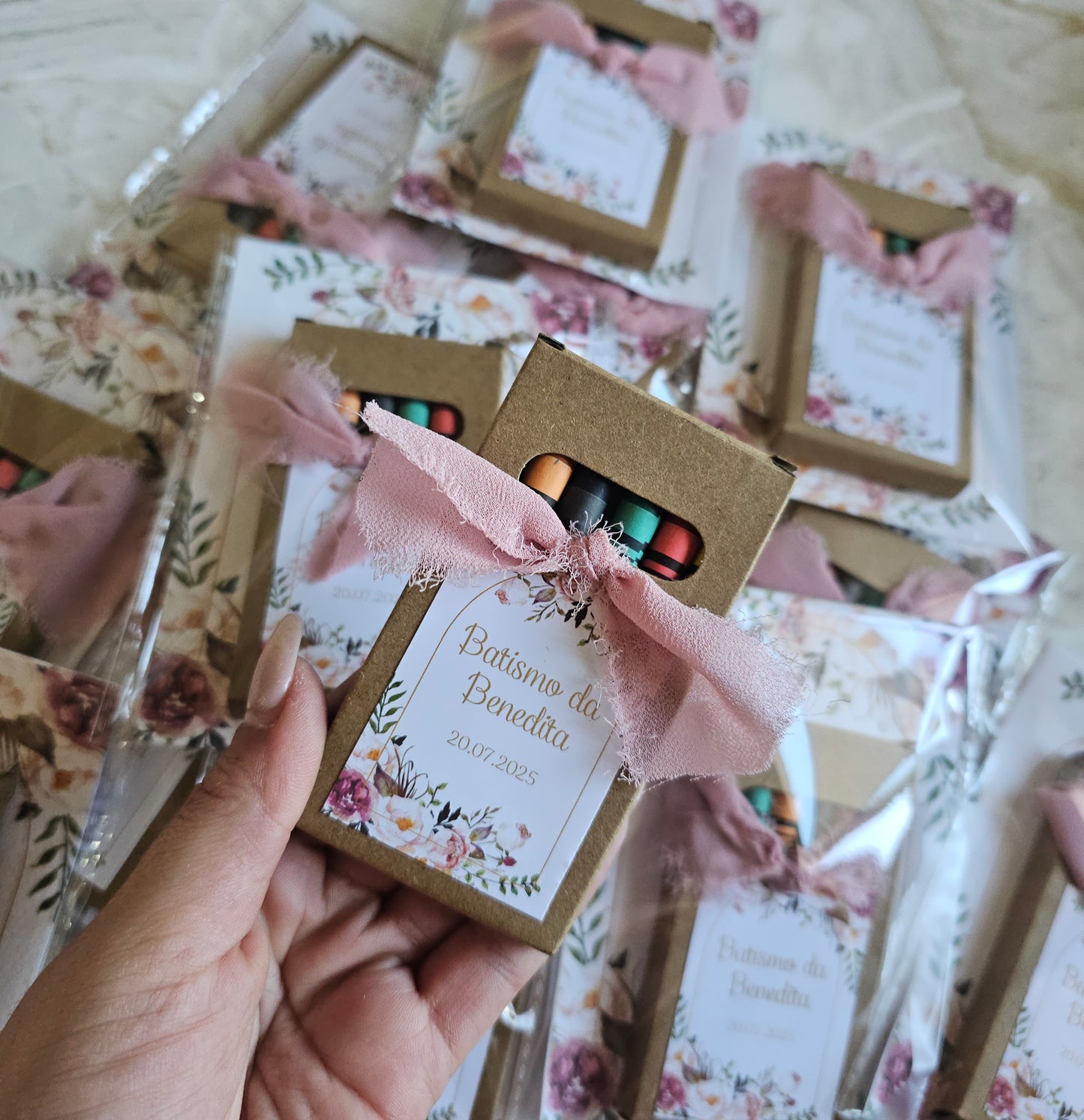 Caixa lápis personalizada "Floral"
