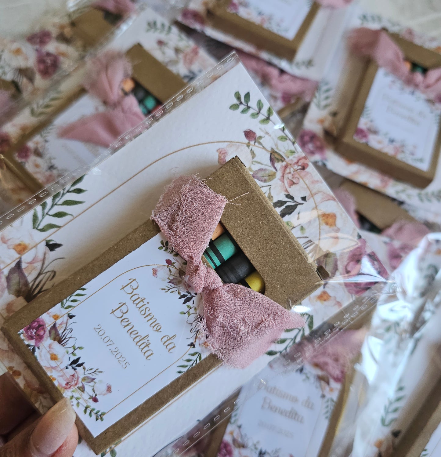 Caixa lápis personalizada "Floral"