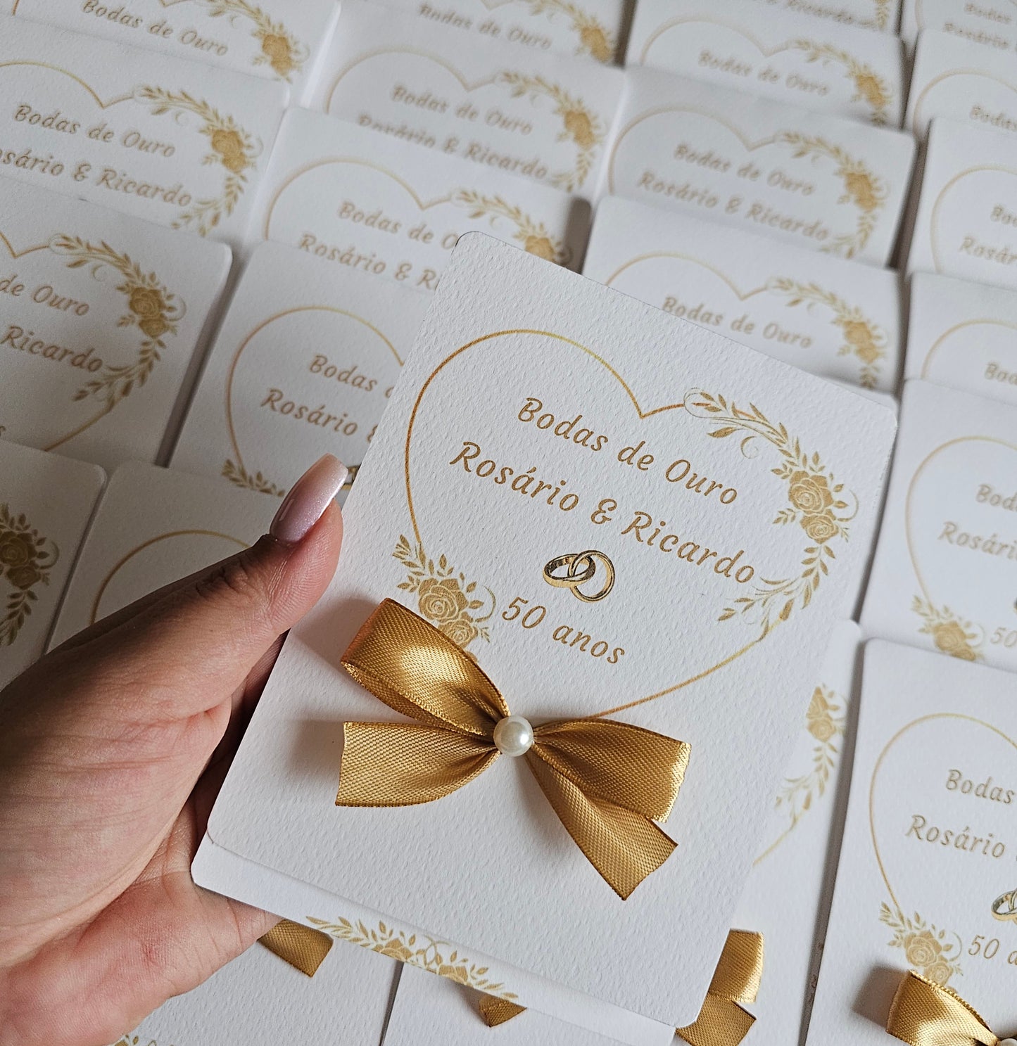 Convites "Bodas de Ouro"