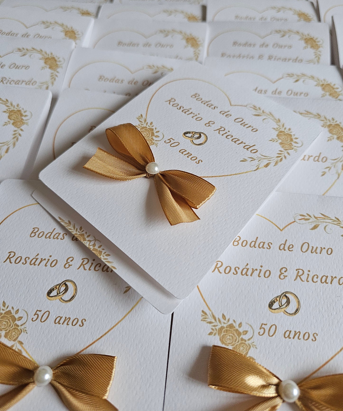 Convites "Bodas de Ouro"