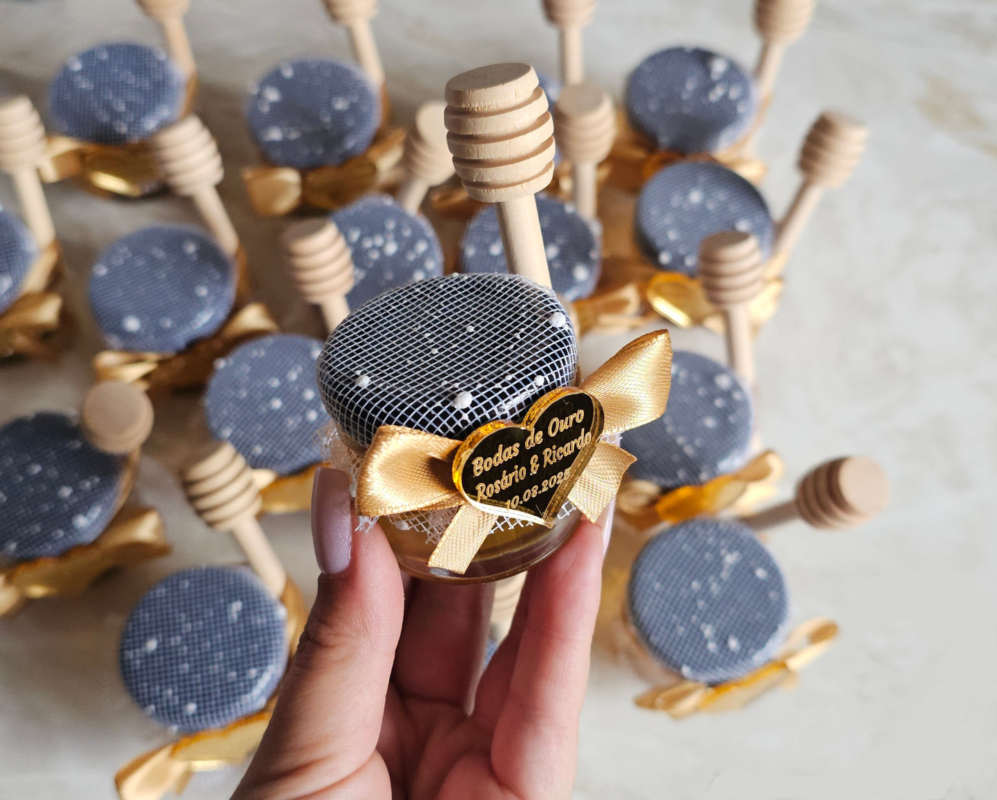Pote mel 30g "Bodas de Ouro"