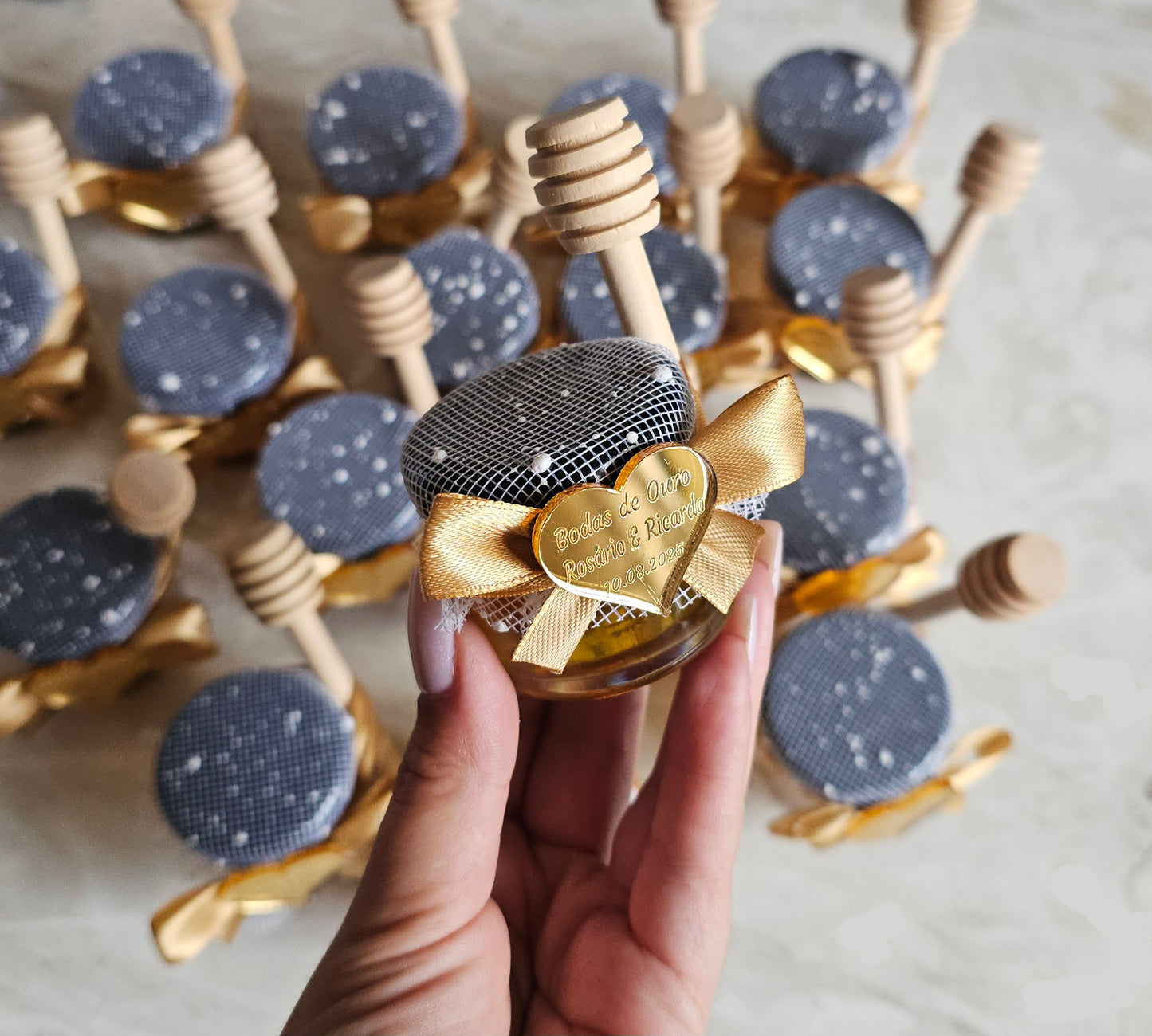 Pote mel 30g "Bodas de Ouro"
