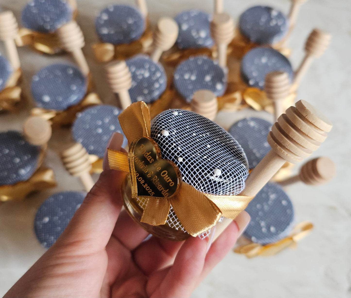 Pote mel 30g "Bodas de Ouro"