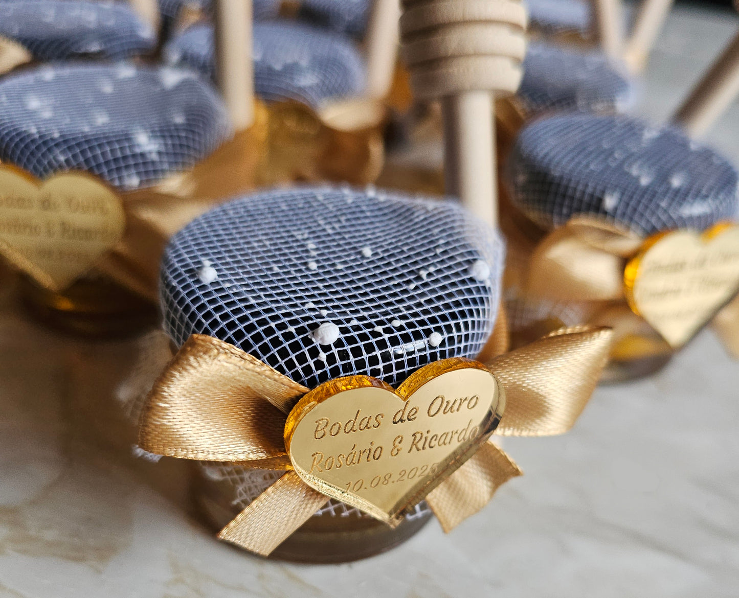 Pote mel 30g "Bodas de Ouro"