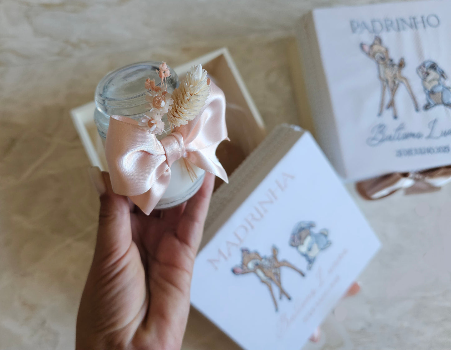 Caixas para Padrinhos "Bambi"
