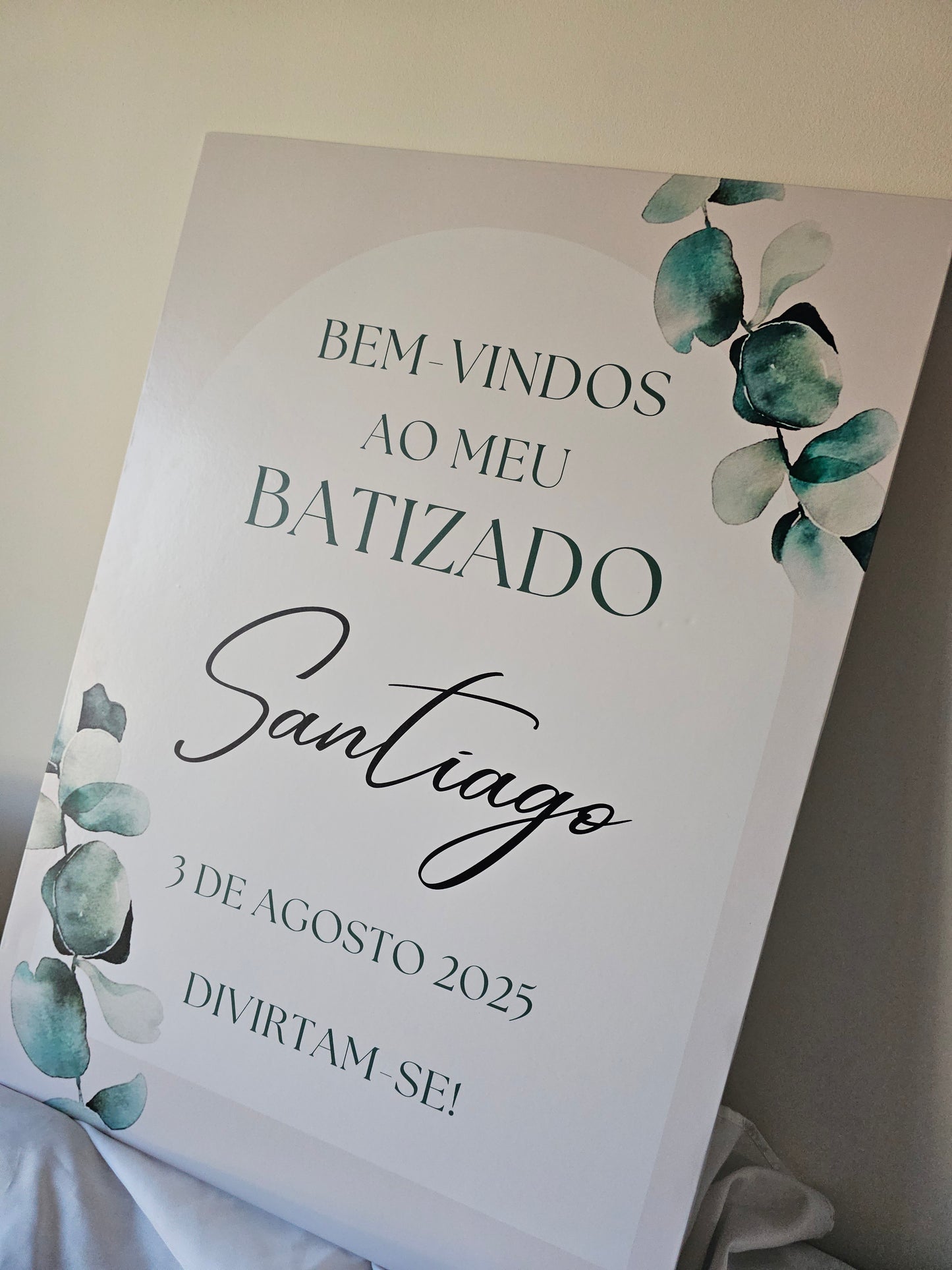 Placa de boas-vindas "Santiago "
