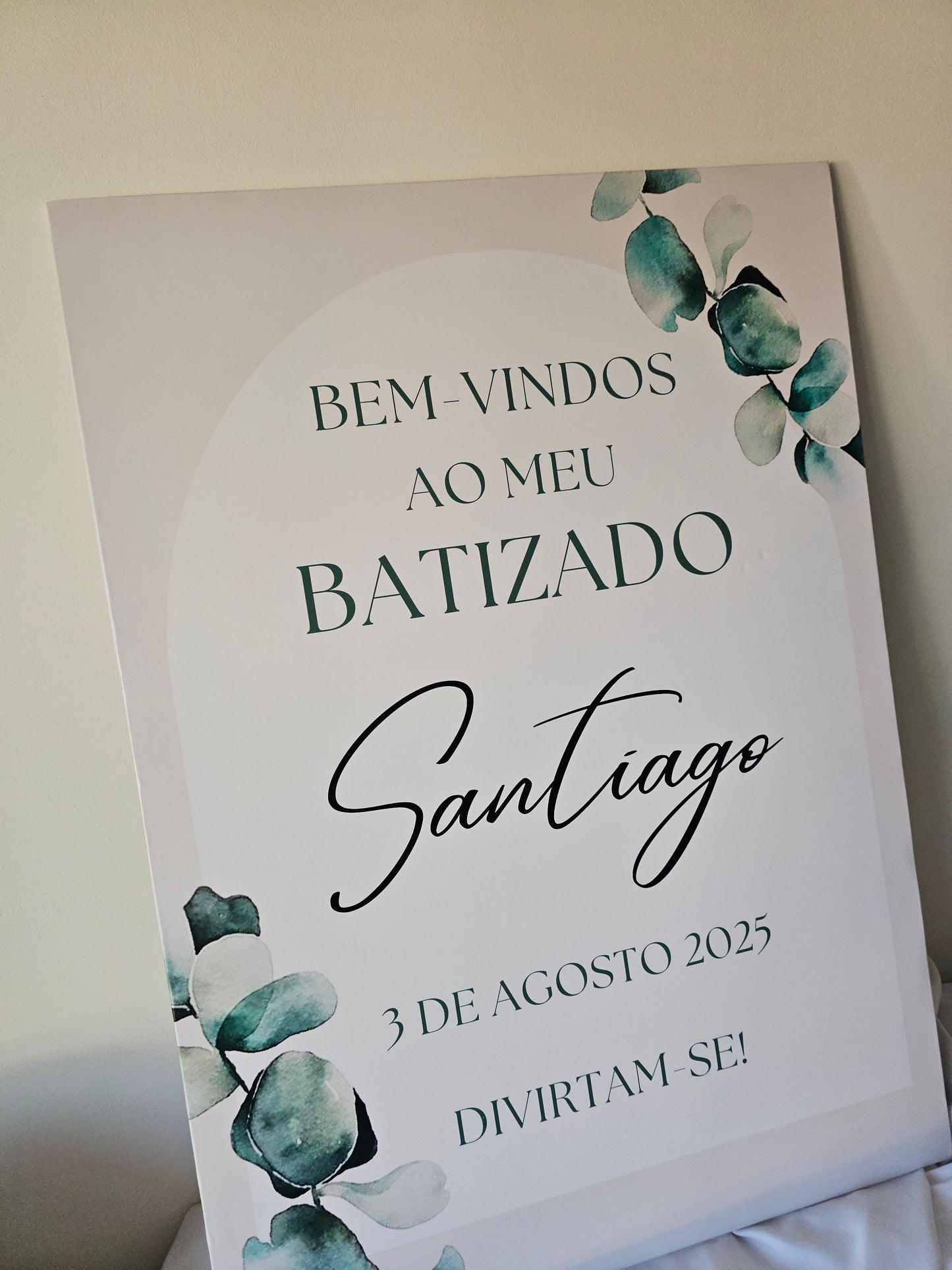 Placa de boas-vindas "Santiago "