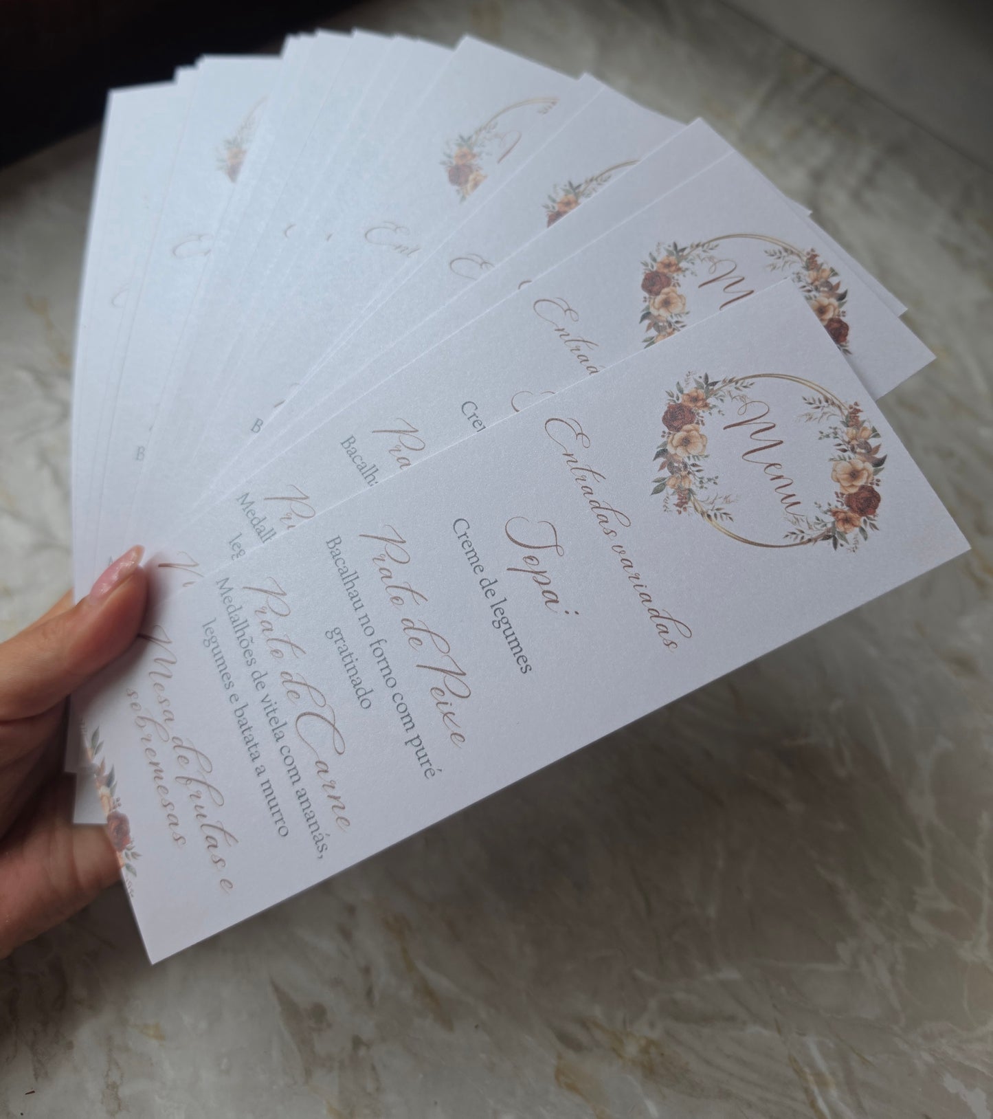 Menus personalizados T&A