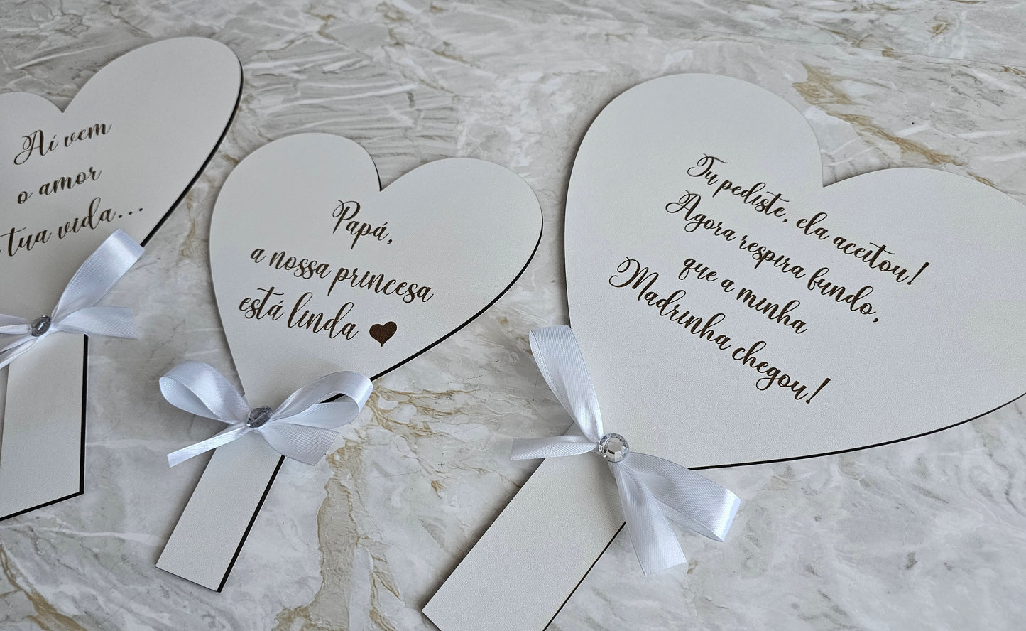 Placa coração Casamento