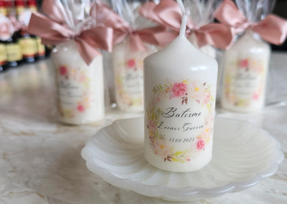 Vela personalizada "Floral"