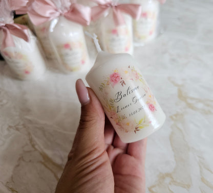 Vela personalizada "Floral"