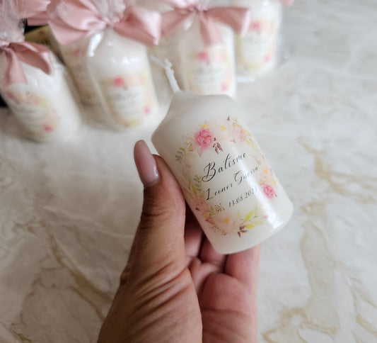 Vela personalizada "Floral"