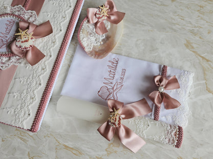Conjunto de Batismo "Matilde" Mar