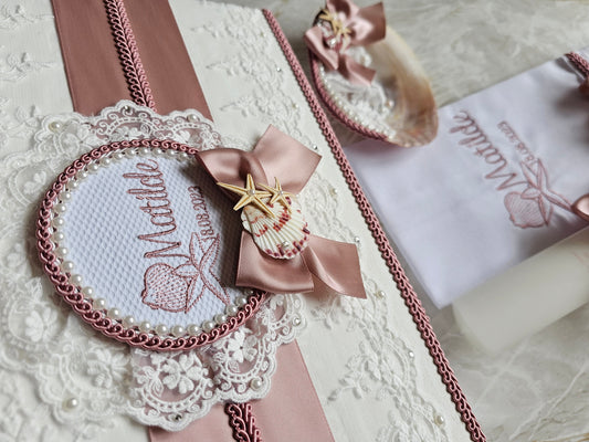 Conjunto de Batismo "Matilde" Mar