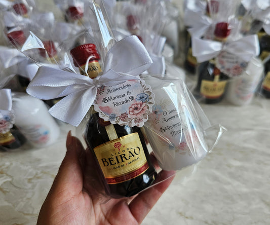 Kit vela personalizada + miniatura de Beirão