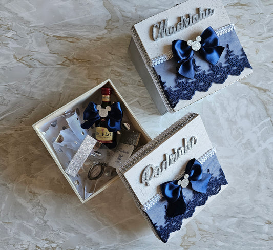 Caixas especiais Padrinhos Azulão