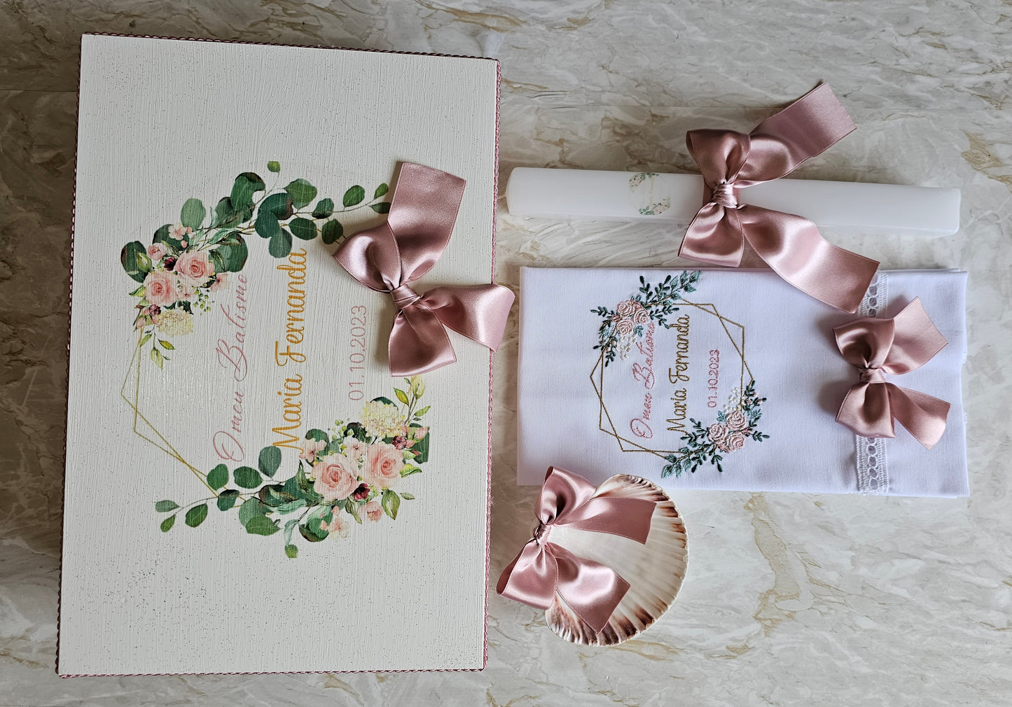 Conjunto de Batismo "Maria Fernanda"