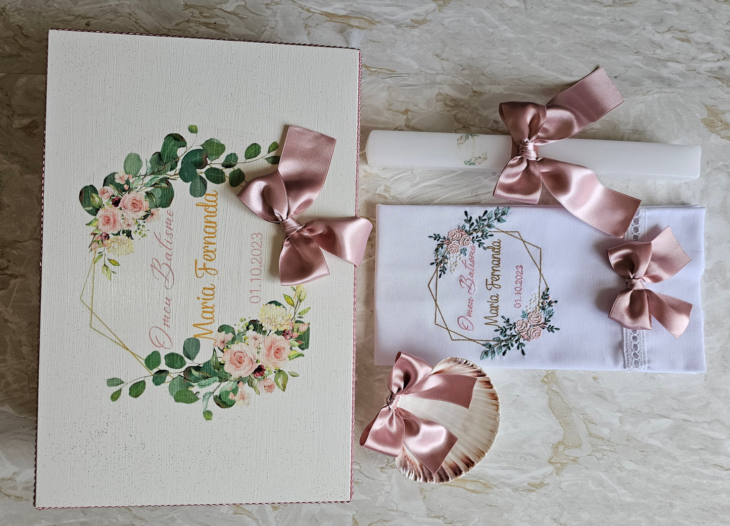 Conjunto de Batismo "Maria Fernanda"